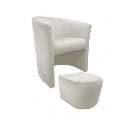 CAMPARI armchair with footrest Magic Velvet 50