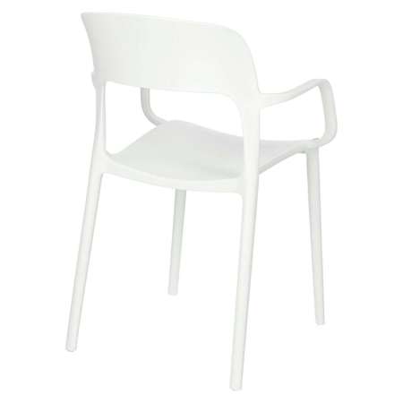 Chair with Flexi armrests, white