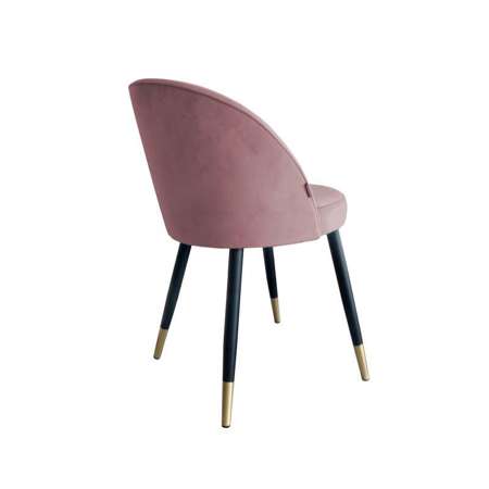 Coral upholstered CENTAUR chair material MG-58 with golden leg
