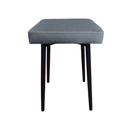 Dark gray upholstered FENIKS chair, material BL-14