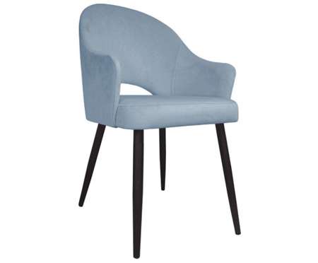 Gray upholstered chair armchair DIUNA material BL-06