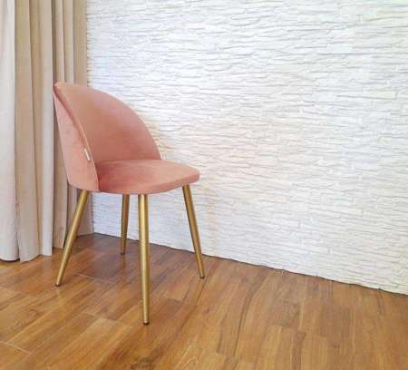 KALIPSO chair blue material MG-33 with golden leg