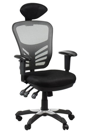 Krzesło Fotel biurowy gabinetowy obrotowy Cypr - szary