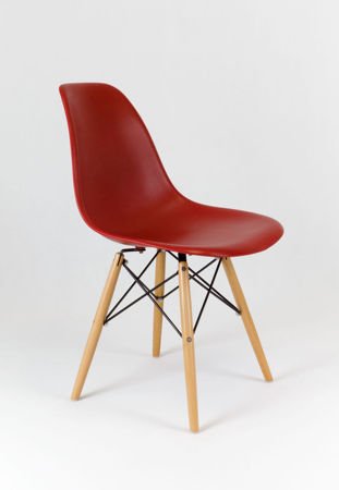 SK Design KR012 Dark Orange Chair Beech