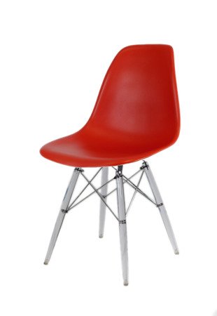 SK Design KR012 Dark Orange Chair Clear