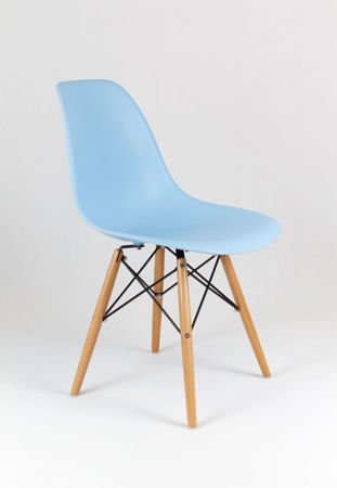 SK Design KR012 Light Blue Chair Beech