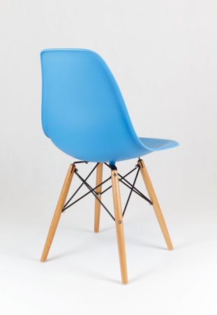 SK Design KR012 Ocean Blue Chair, Beech legs
