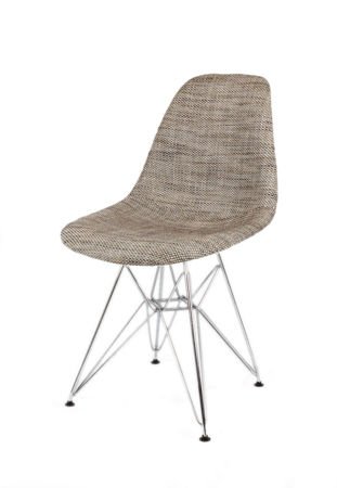 SK Design KR012 Upholstered Chair Lawa02, Chrome legs