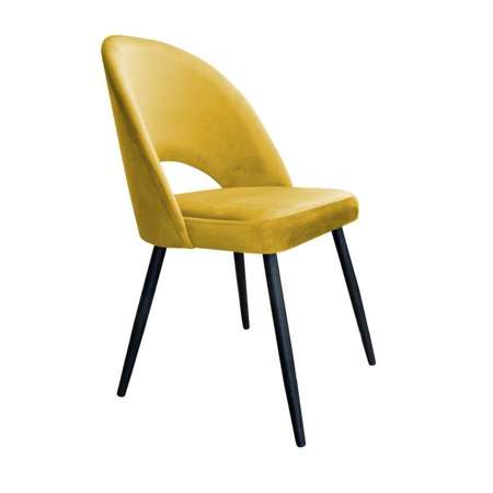 Yellow upholstered LUNA chair material MG-15