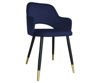 Blue upholstered STAR chair material MG-16 with golden leg