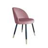 Coral upholstered CENTAUR chair material MG-58 with golden leg