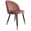 KALIPSO chair coral material MG-58 with golden leg