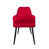 Red upholstered PEGAZ chair material MG-31