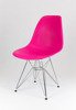 SK Design KR012 Dark Pink Chair Chrome