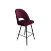 Upholstered stool LUNA in burgundy color, MG-02 material