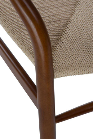 Wicker chair light brown
