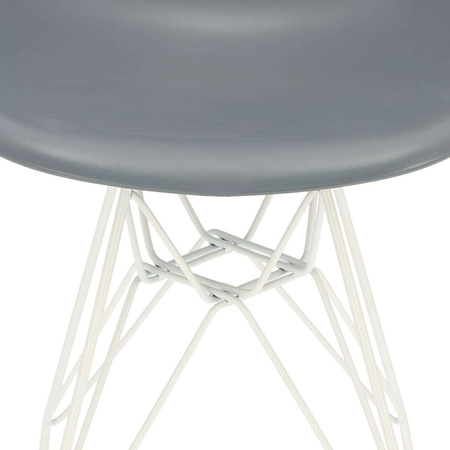 Krzesło P016 PP White dark grey