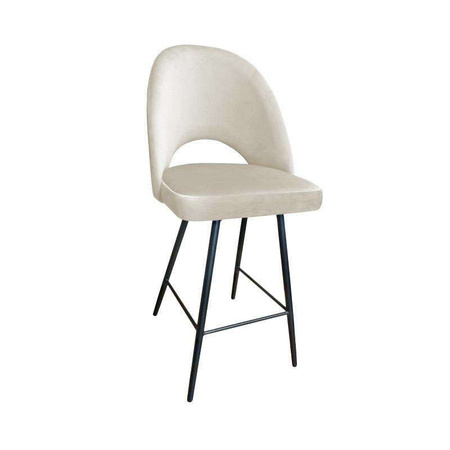 Upholstered LUNA hoker  in ivory color material MG-50