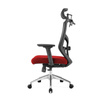 Fotel biurowy ergonomiczny Roseville siedzisko czerwone