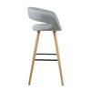 Stołek barowy Grace light grey