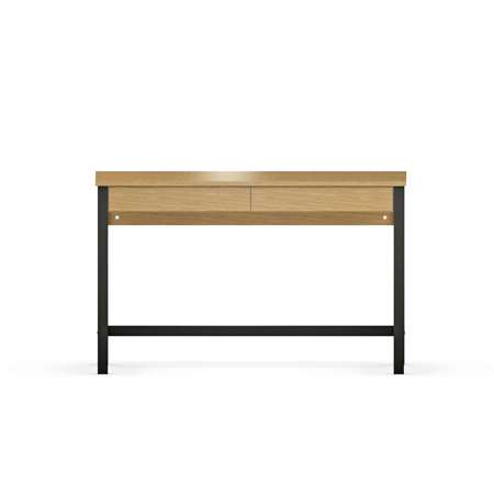 B-DES5/2 PRO biurko z szufladami z forniru dębowego lub sklejki brzozowej, różne kolory, 100x50 cm