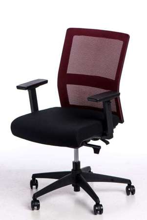 Fotel biurowy Press czerwony/czarny
