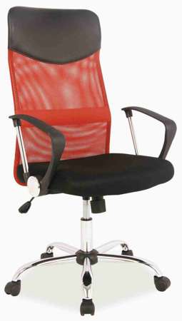 Fotel obrotowy Q-025 Czarny/Czerwony