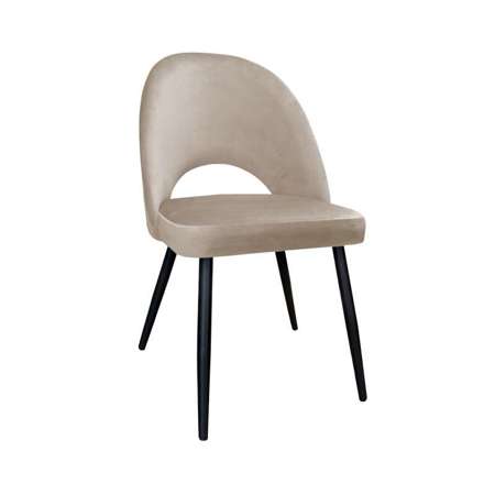 Jasnobrązowe tapicerowane krzesło LUNA materiał MG-06