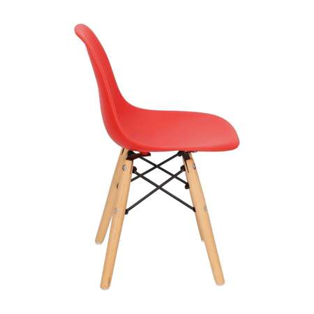 Krzesło JuniorP016 DZIECIĘCE czerwone, drew. nogi