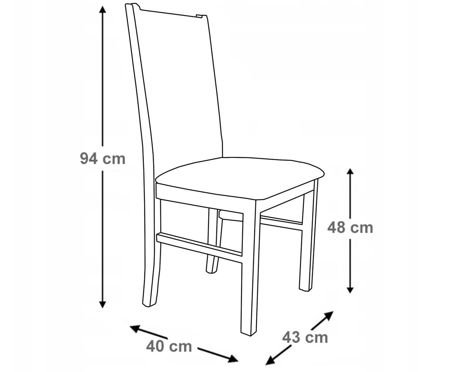 Krzesło drewniane LOTOS Sonoma Tkanina 10