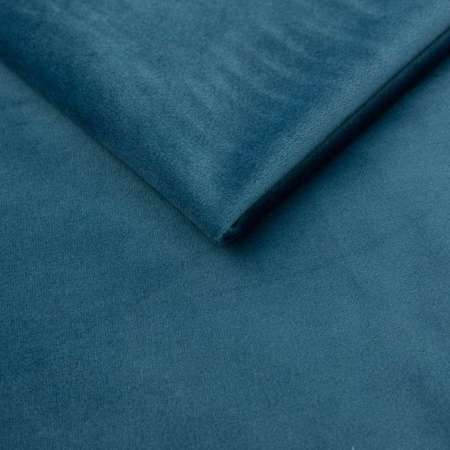 Niebieski tapicerowany taboret LLAMA 45 cm materiał MG-33