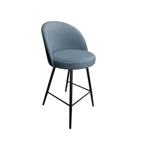 Niebieskoszare tapicerowane krzesło CENTAUR materiał BL-06