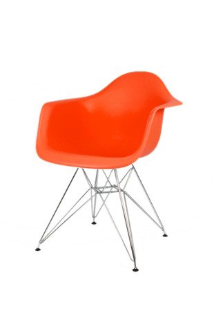 SK Design KR012F Pomarańczowy Fotel Chrom