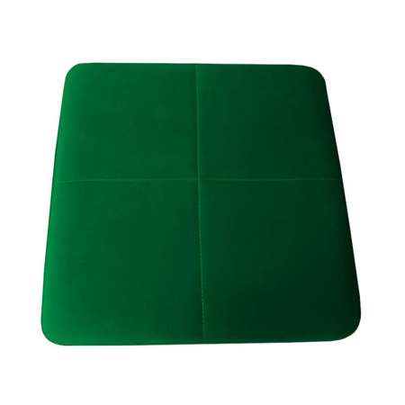 Zielony tapicerowany taboret LLAMA 45 cm materiał MG-25