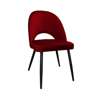 Czerwone tapicerowane krzesło LUNA materiał MG-31
