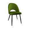 Oliwkowe tapicerowane krzesło LUNA materiał BL-75