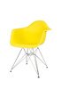 SK Design KR012F Żółty Fotel Chrom